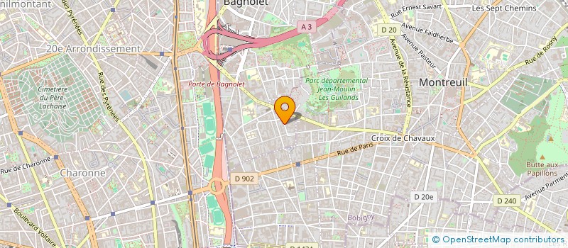 localisation de l'entreprise LES AMIS DE MINOT-GORMEZANO à BAGNOLET