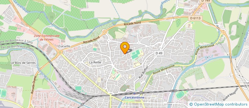 localisation de l'entreprise LES AMIS DE MONA à CARCASSONNE
