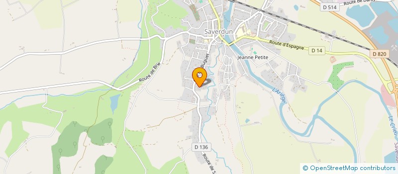localisation de l'entreprise LES AMIS DE MONGE à SAVERDUN