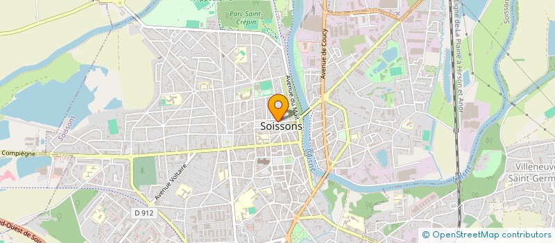 localisation de l'entreprise LES AMIS DE MONIQUE ROZANES à SOISSONS