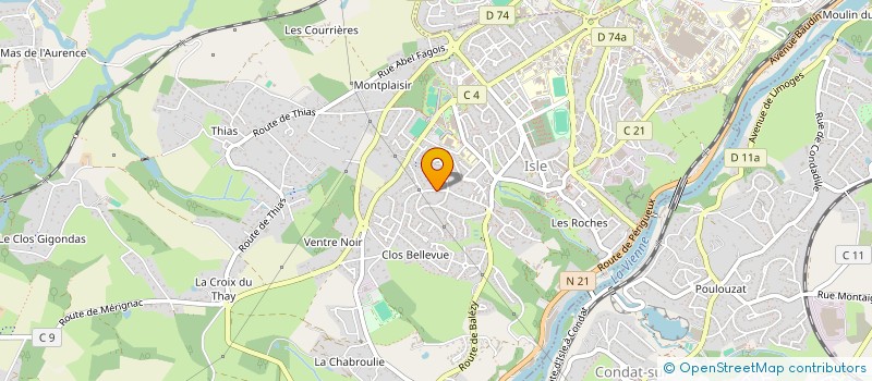 localisation de l'entreprise LES AMIS DE MONOGO à ISLE