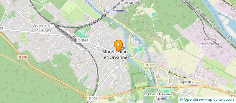 localisation de l'entreprise LES AMIS DE MORET ET DE SA REGION  MORET-LOING-ET-ORVANNE