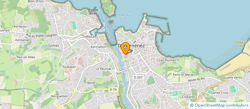 localisation de l'entreprise LES AMIS DE NICOLE ET FELIX LE GARREC  DOUARNENEZ