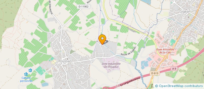 localisation de l'entreprise LES AMIS DE NOE 34  POUSSAN