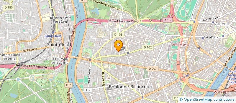 localisation de l'entreprise LES AMIS DE NOTRE-DAME DE BOULOGNE  BOULOGNE-BILLANCOURT