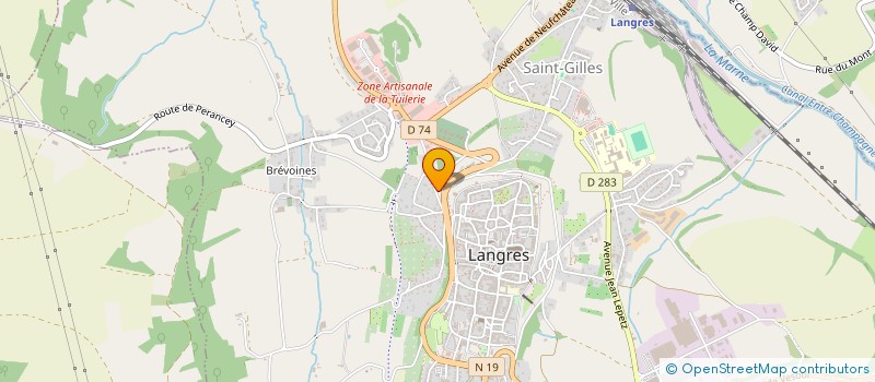 localisation de l'entreprise LES AMIS DE NOTRE DAME DE BREVOINES à LANGRES