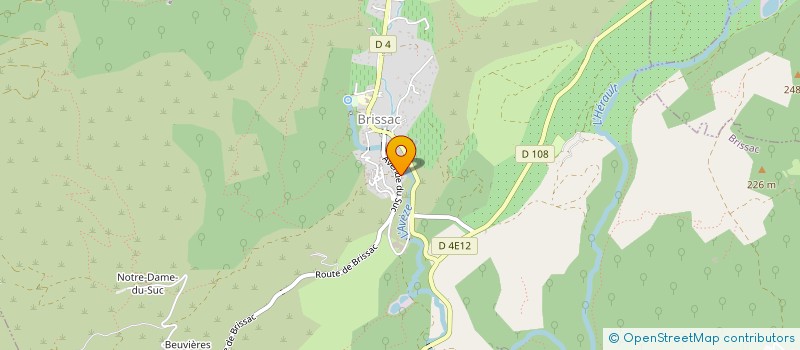 localisation de l'entreprise LES AMIS DE NOTRE DAME DU SUC  BRISSAC