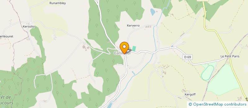 localisation de l'entreprise LES AMIS DE NOTRE DAME ET PATRIMOINE DE CANIHUEL  CANIHUEL