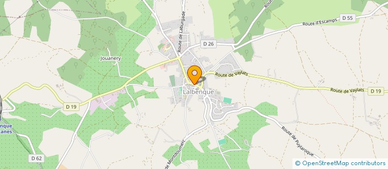 localisation de l'entreprise LES AMIS DE PAILLAS  LALBENQUE