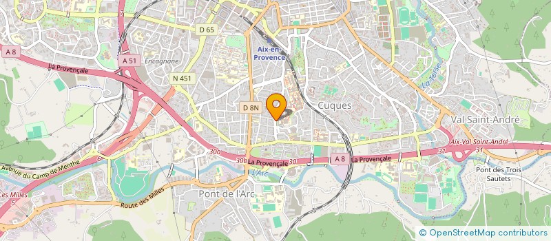 localisation de l'entreprise LES AMIS DE PAPUS à AIX-EN-PROVENCE