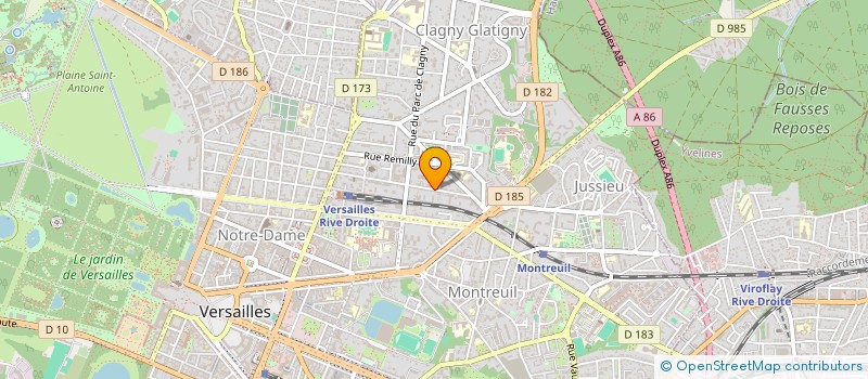 localisation de l'entreprise LES AMIS DE PAROLES D ENCRE à VERSAILLES