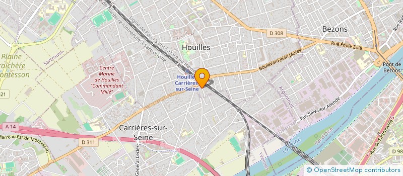 localisation de l'entreprise LES AMIS DE PAUL (LADP) à HOUILLES