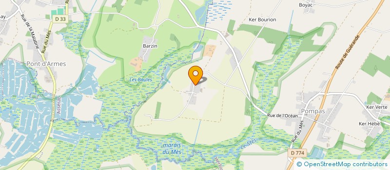 localisation de l'entreprise LES AMIS DE PETIT ET GRAND ARMES à HERBIGNAC