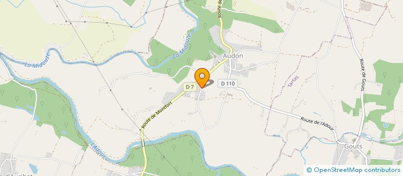 localisation de l'entreprise LES AMIS DE PEYRE  AUDON