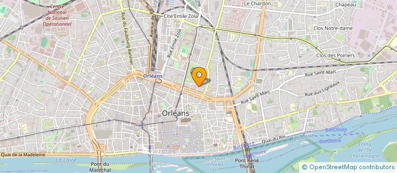 localisation de l'entreprise LES AMIS DE PIERRE à ORLEANS