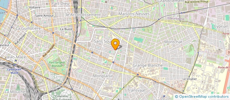 localisation de l'entreprise LES AMIS DE PIERRE JACQUEMON  LYON