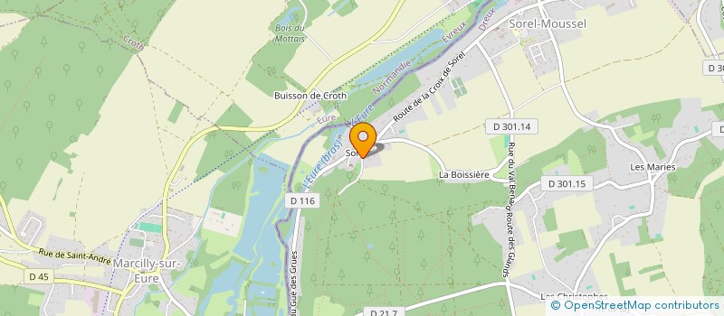 localisation de l'entreprise LES AMIS DE PIQU'HARVILLE à SOREL-MOUSSEL