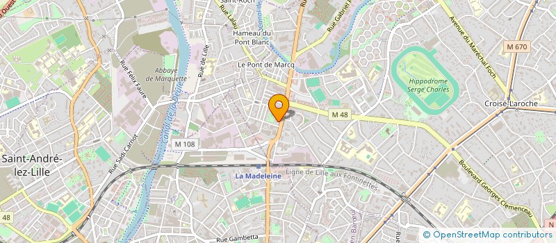 localisation de l'entreprise LES AMIS DE POGGIBONSI à MARCQ-EN-BARŒUL