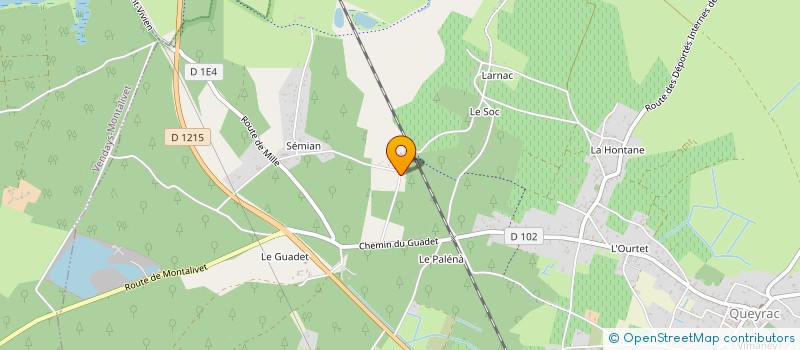 localisation de l'entreprise LES AMIS DE QUEYRAC MON VILLAGE  QUEYRAC