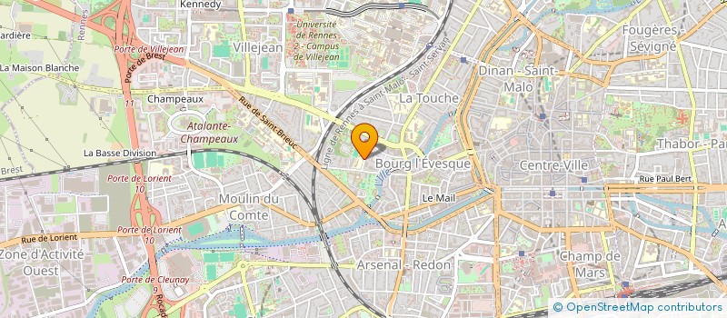 localisation de l'entreprise LES AMIS DE R.C.F. ALPHA  RENNES