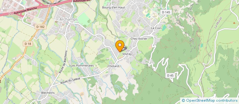 localisation de l'entreprise LES AMIS DE RADIO 74 à ARCHAMPS