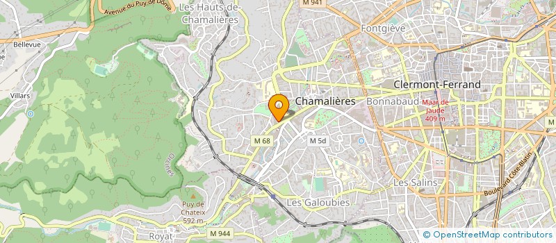 localisation de l'entreprise LES AMIS DE RADIO LOGOS à CHAMALIERES