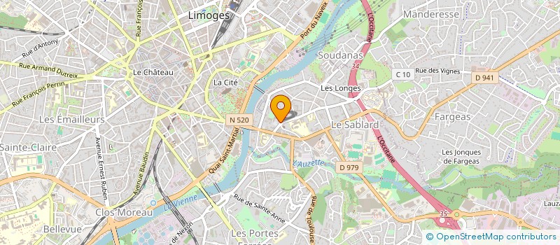 localisation de l'entreprise LES AMIS DE RCF EMAIL LIMOUSIN à LIMOGES