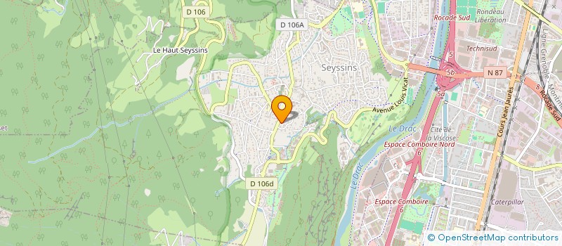 localisation de l'entreprise LES AMIS DE REGIS à SEYSSINS