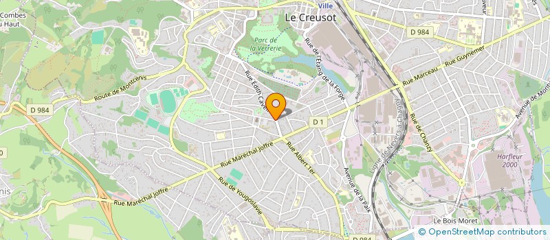 localisation de l'entreprise LES AMIS DE RELAX MAX à LE CREUSOT