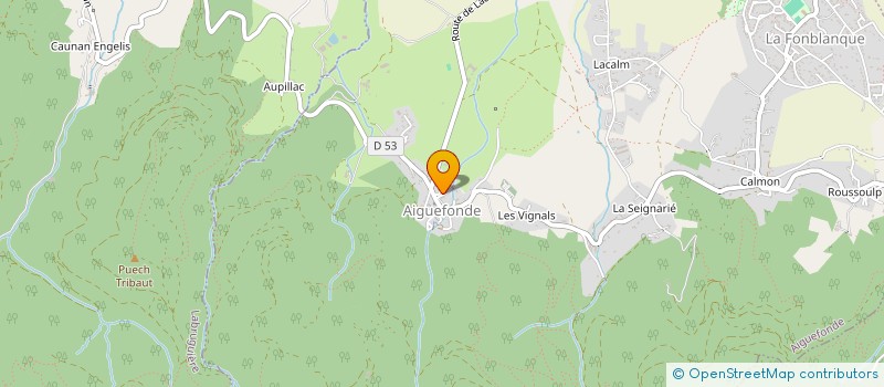 localisation de l'entreprise LES AMIS DE RHIZOBIOME  AIGUEFONDE