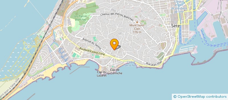 localisation de l'entreprise LES AMIS DE RIMSKIE  SETE