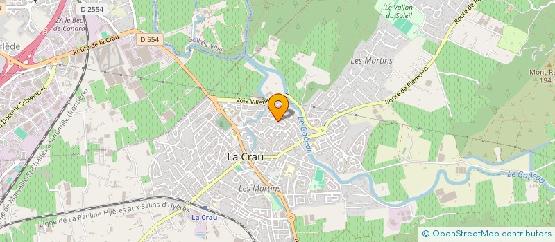 localisation de l'entreprise LES AMIS DE RIN  LA CRAU