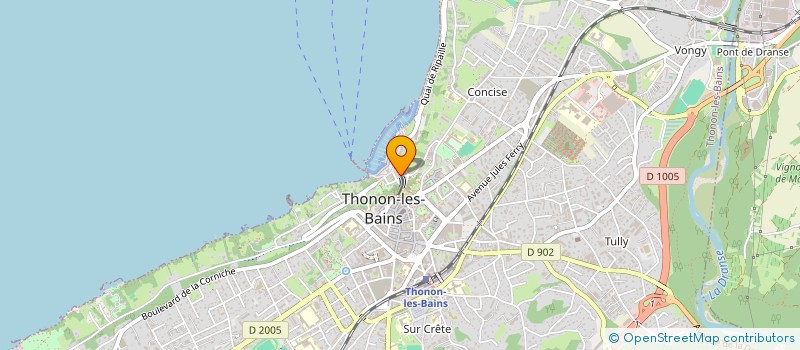 localisation de l'entreprise LES AMIS DE RIVES à THONON-LES-BAINS