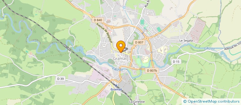 localisation de l'entreprise LES AMIS DE ROBERT SHAW  GRAMAT