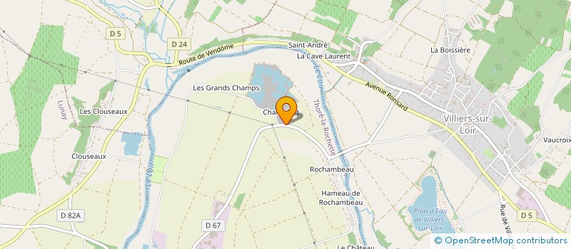 localisation de l'entreprise LES AMIS DE ROCHAMBEAU EN VENDOMOIS  THORE-LA-ROCHETTE