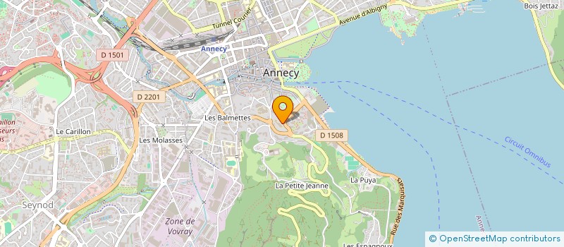 localisation de l'entreprise LES AMIS DE ROGER DEVOS à ANNECY