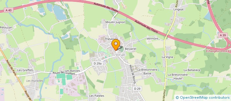 localisation de l'entreprise LES AMIS DE ROSE  VIRIAT