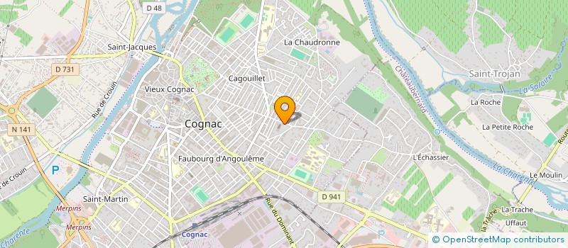 localisation de l'entreprise LES AMIS DE SAINT ANTOINE à COGNAC