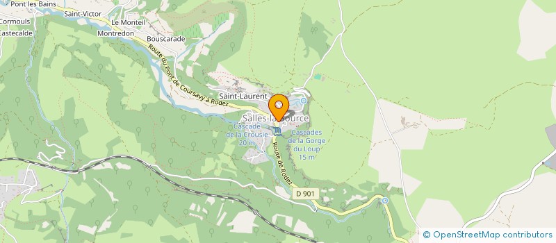 localisation de l'entreprise LES AMIS DE SAINT DENIS  SALLES-LA-SOURCE