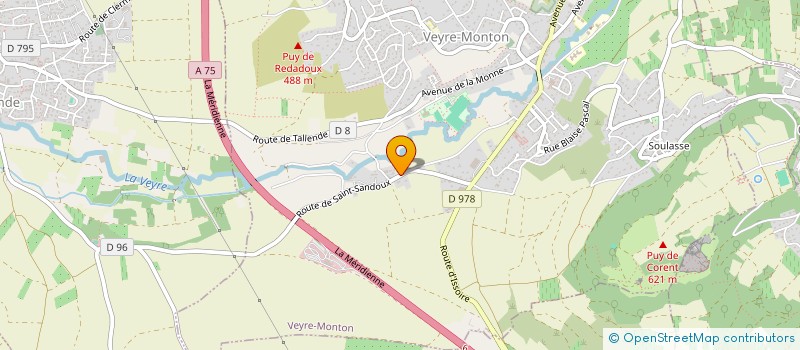 localisation de l'entreprise LES AMIS DE SAINT GENEST  VEYRE-MONTON