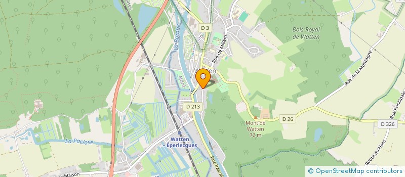 localisation de l'entreprise LES AMIS DE SAINT HILAIRE  WATTEN