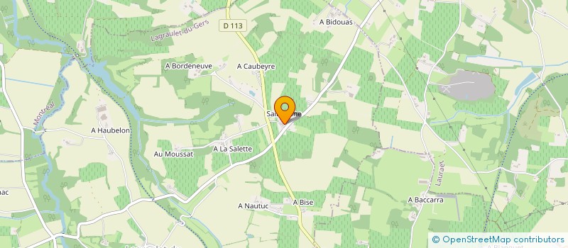 localisation de l'entreprise LES AMIS DE SAINT LANNES  LAGRAULET-DU-GERS