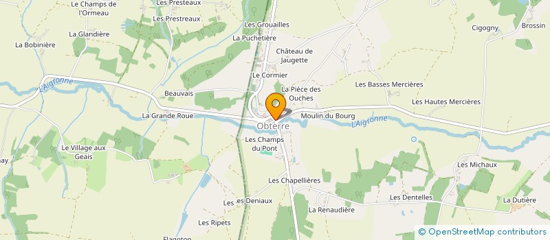 localisation de l'entreprise LES AMIS DE SAINT-LAURENT D'OBTERRE à OBTERRE
