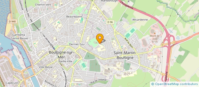 localisation de l'entreprise LES AMIS DE SAINT MARTIN  SAINT-MARTIN-BOULOGNE