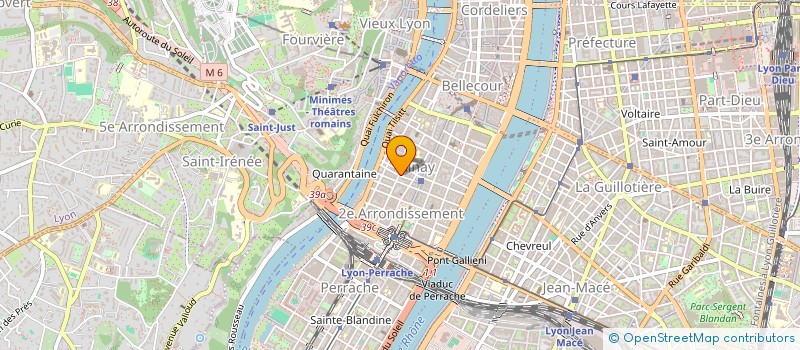 localisation de l'entreprise LES AMIS DE SAINT MARTIN D'AINAY à LYON