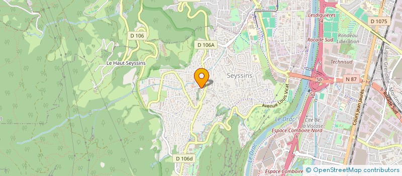 localisation de l'entreprise LES AMIS DE SAINT MARTIN, DE SEYSSINS ET D'AILLEURS  SEYSSINS