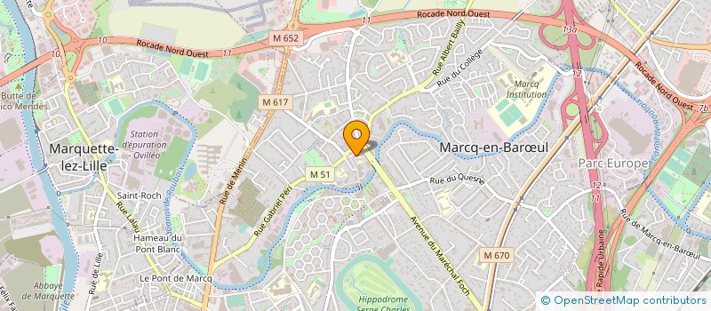 localisation de l'entreprise LES AMIS DE SAINT VINCENT à MARCQ-EN-BARŒUL