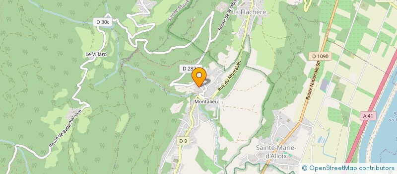 localisation de l'entreprise LES AMIS DE SAINT-VINCENT  SAINT-VINCENT-DE-MERCUZE