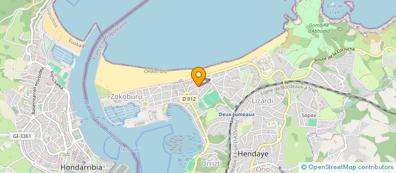 localisation de l'entreprise LES AMIS DE SAINTE ANNE à HENDAYE