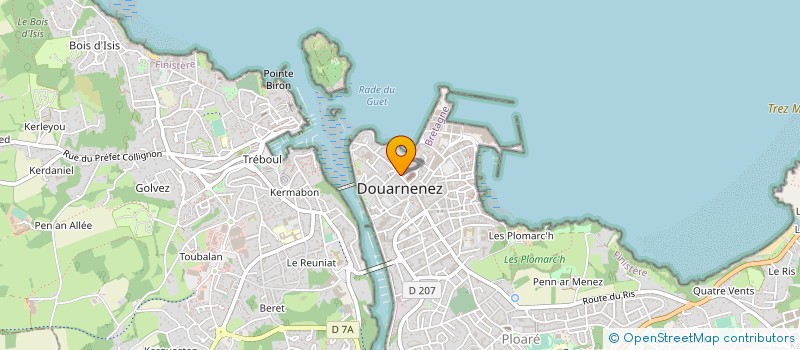 localisation de l'entreprise LES AMIS DE SAINTE HELENE  DOUARNENEZ